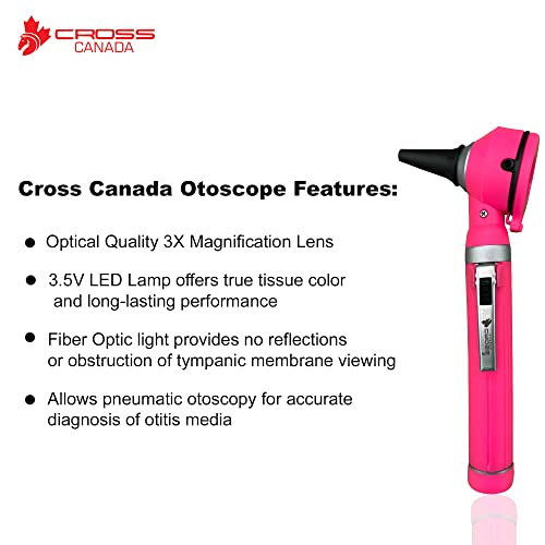 VIP Fiber Optic LED Otoscope Set for Medical Professionals