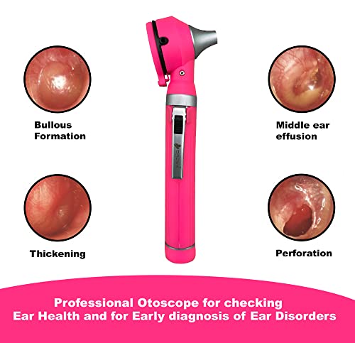 VIP Fiber Optic LED Otoscope Set for Medical Professionals