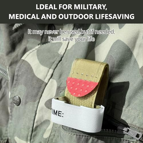 10 Pack Tourniquet: Easy Single Hand Operation, Dark Green