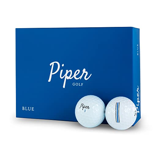 Piper Golf Premium Distance and Alignment Balls | 1 Dozen