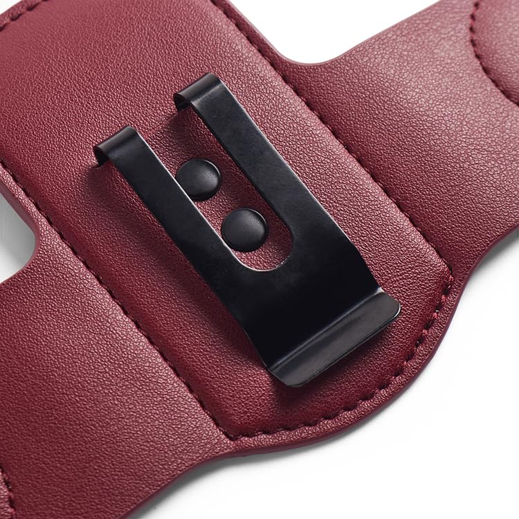 Maroon Stethoscope Holder Hip Clip for Medical Professionals