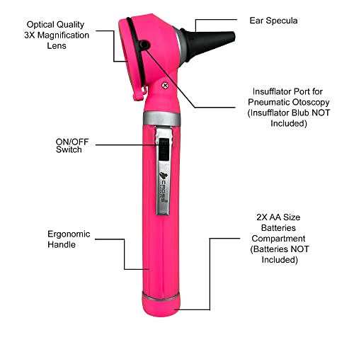 VIP Fiber Optic LED Otoscope Set for Medical Professionals