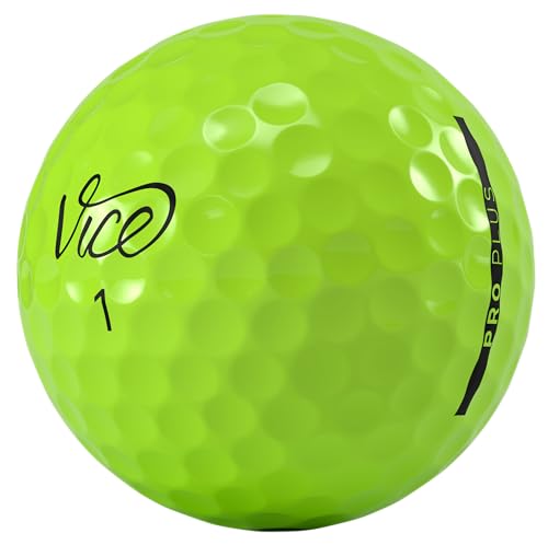 2020 VICE Golf PRO Plus | 12 Balls | Colors: NEON RED, White