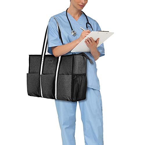 Trunab Nurse Bag & Tote for Work, Black