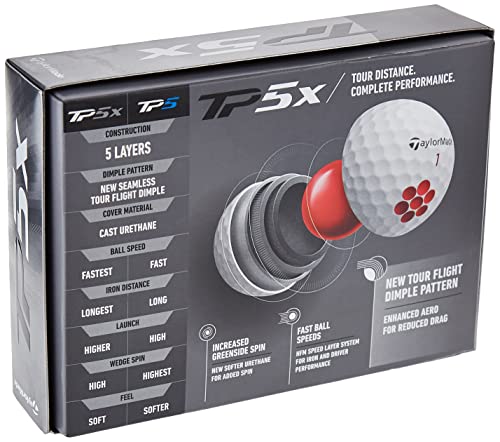 TaylorMade TP5x 2021 VIP Golf Ball Dozen