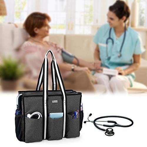 Trunab Nurse Bag & Tote for Work, Black