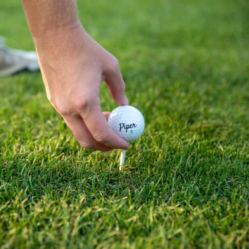 Piper Golf Premium Distance and Alignment Balls | 1 Dozen