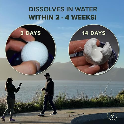 Eco Friendly Biodegradable Golf Balls | Water Soluble