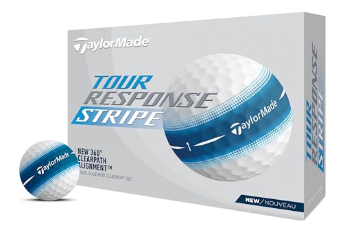 TaylorMade Golf Tour Response Blue Stripe Dozen Balls