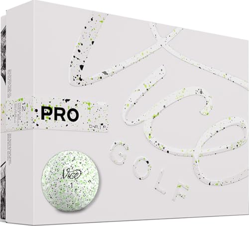VIP VICE Pro Drip Golf Balls (Lime/Black)