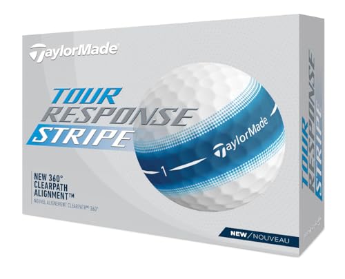 TaylorMade Golf Tour Response Blue Stripe Dozen Balls
