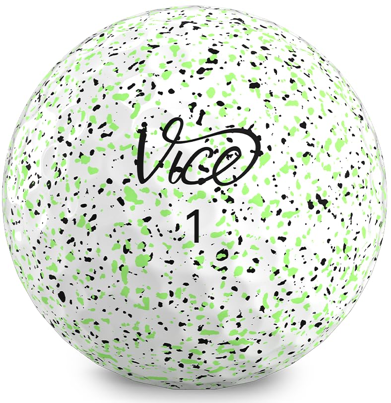 VIP VICE Pro Drip Golf Balls (Lime/Black)