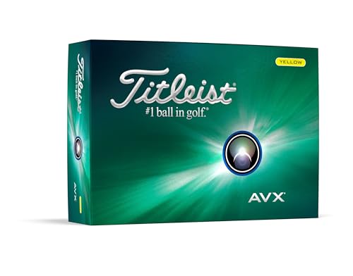 Titleist AVX Yellow Golf Balls - One Dozen VIP
