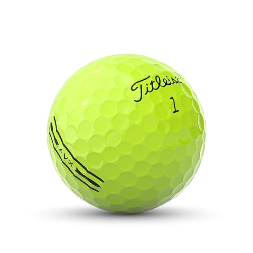 Titleist AVX Yellow Golf Balls - One Dozen VIP