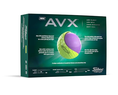 Titleist AVX Yellow Golf Balls - One Dozen VIP