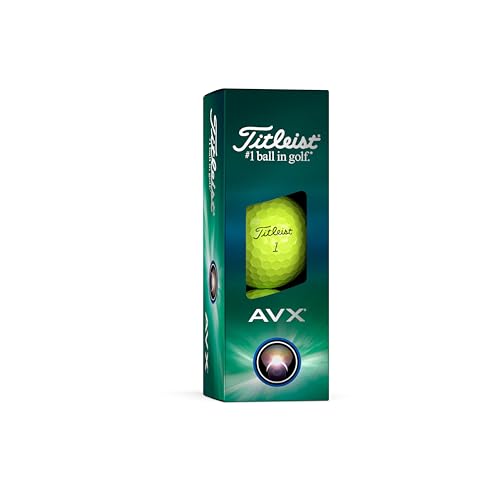 Titleist AVX Yellow Golf Balls - One Dozen VIP