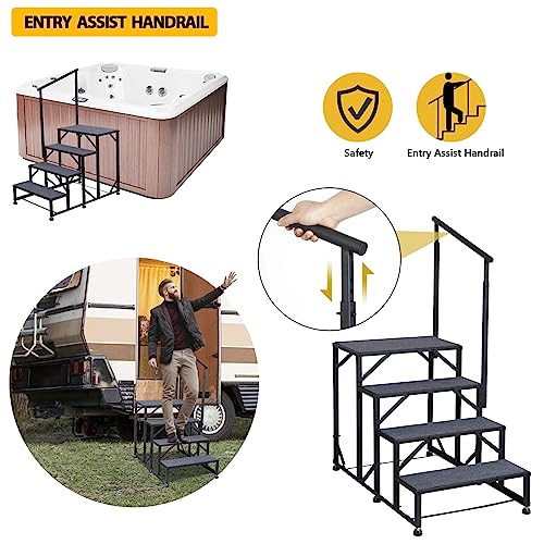 VIP Outdoor Steps with Handrail for 5th Wheel