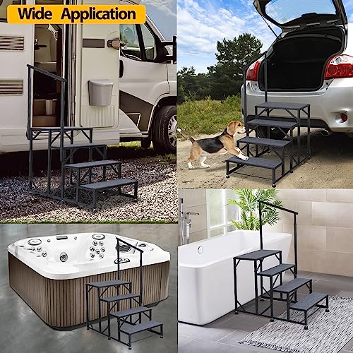 VIP Outdoor Steps with Handrail for 5th Wheel