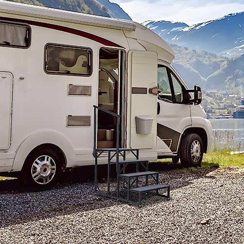 VIP Outdoor Steps with Handrail for 5th Wheel
