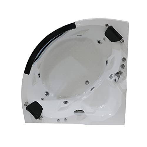 VIP Acrylic Whirlpool Corner Tub for Two People
