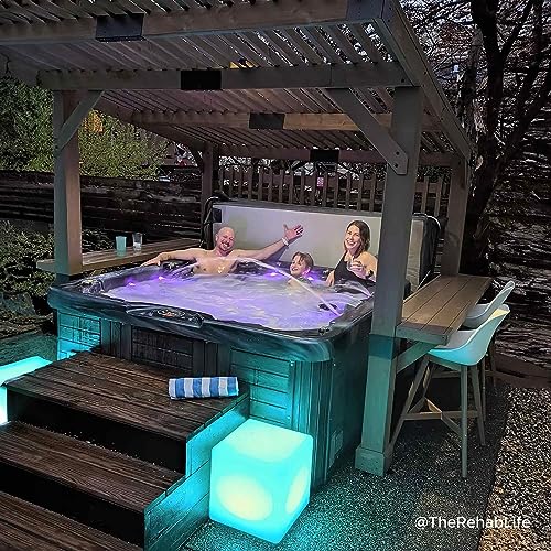 Sunjoy VIP Wooden Grill Gazebo with Privacy Screen