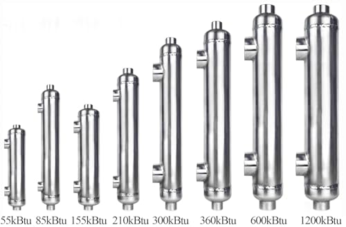 VIP Stainless Steel Heat Exchanger for Pool/Hot Tub/Spa