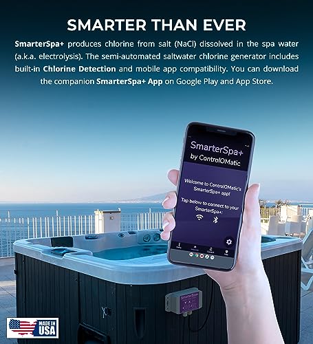 ControlOMatic SmarterSpa+ Saltwater Generator for Spas up to 2000 Gallons