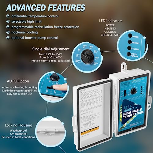 GL-235 Solar Temperature Controller for VIP Pool/Spa