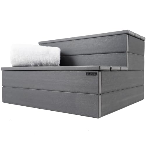 VIP Outdoor Spa Steps - Gray, Waterproof, Non-Slip