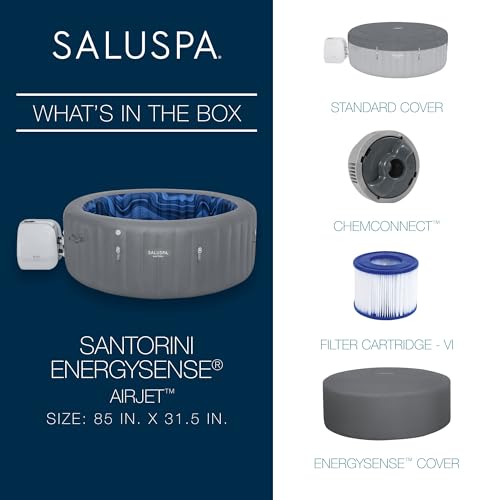 VIP Bestway SaluSpa Santorini HydroJet Inflatable Hot Tub