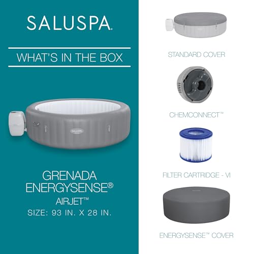 Bestway SaluSpa Grenada Inflatable Hot Tub VIP Package