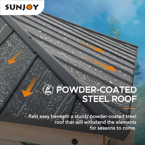 11x11 ft Cedar Wood Gazebo with Steel Frame