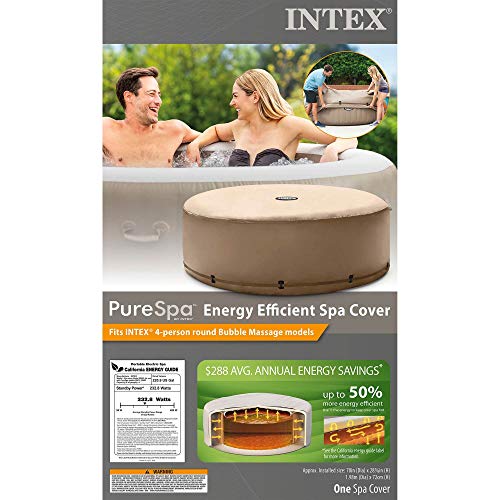 Intex PureSpa Hot Tub Cover + Foam Headrests (2 Pack)