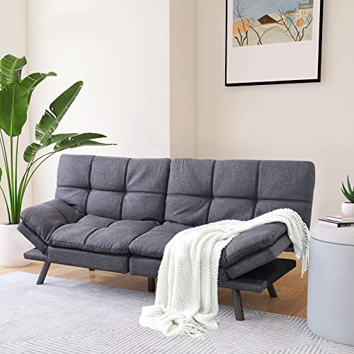 Opoiar Futon Sofa Bed: Small, Stylish Memory Foam Couch