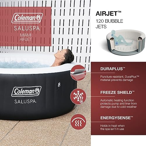 Coleman Miami AirJet 4-Person Inflatable Outdoor Spa