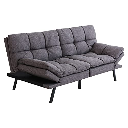 Opoiar Futon Sofa Bed: Small, Stylish Memory Foam Couch