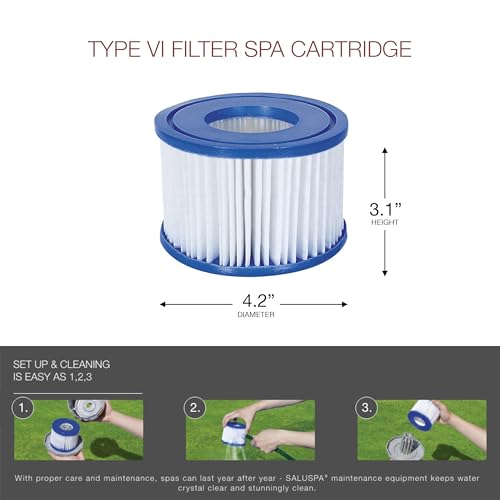 Coleman SaluSpa 140 Air Jet Inflatable Hot Tub VIP Pack