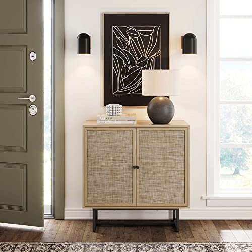 Nathan James Kova Accent Sideboard Cabinet Light Oak