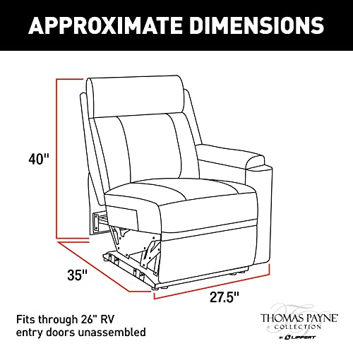 Thomas Payne® RV Theater Seating Recliner - Left Hand Configuration