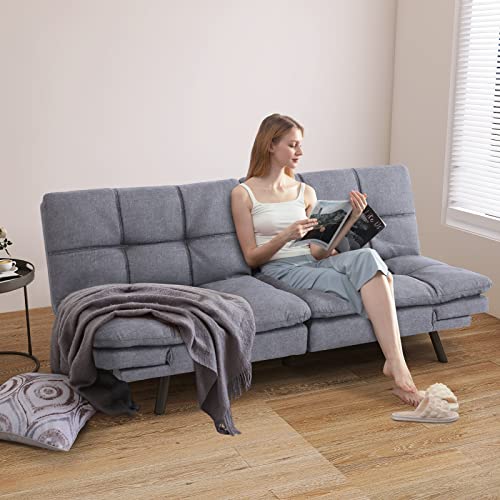 Opoiar Futon Sofa Bed: Small, Stylish Memory Foam Couch