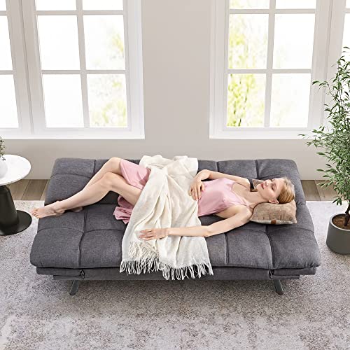 Opoiar Futon Sofa Bed: Small, Stylish Memory Foam Couch