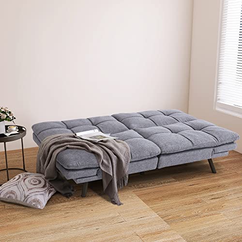 Opoiar Futon Sofa Bed: Small, Stylish Memory Foam Couch
