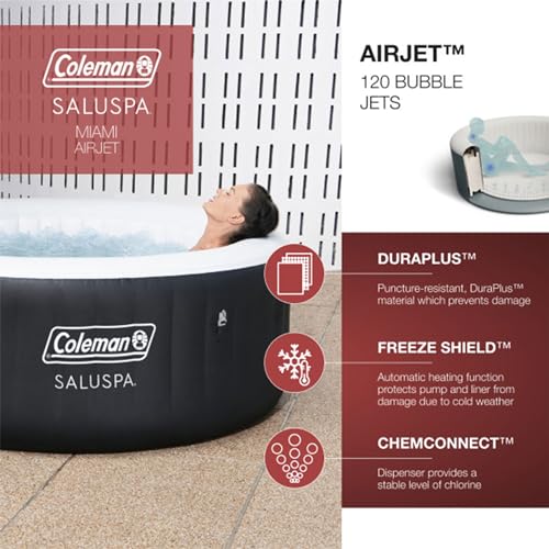 VIP Spa: Coleman Miami 4 Person Outdoor Hot Tub