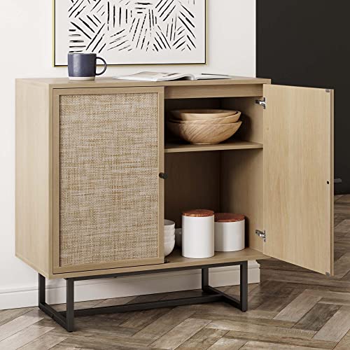 Nathan James Kova Accent Sideboard Cabinet Light Oak