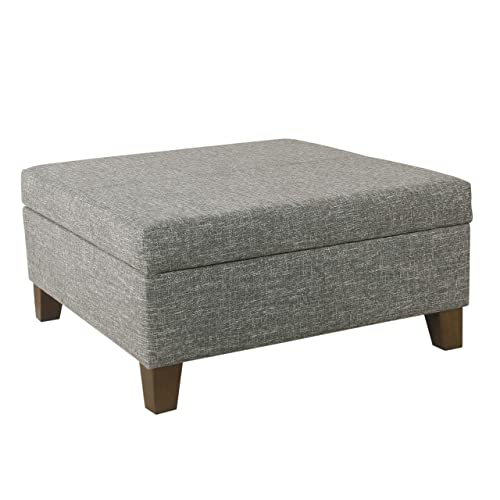 Homepop VIP Shopping | Luxury Square Ottoman with Storage