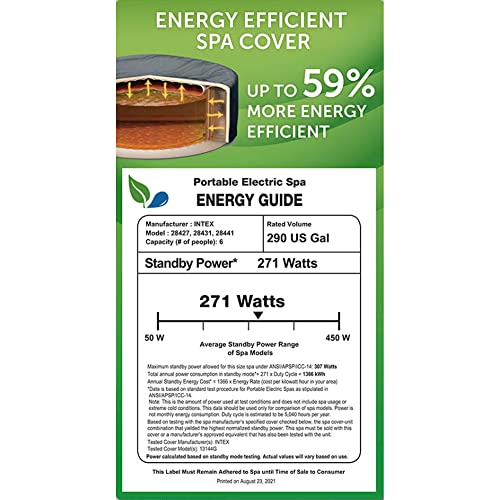 Intex Greywood Deluxe Outdoor Inflatable Hot Tub Spa