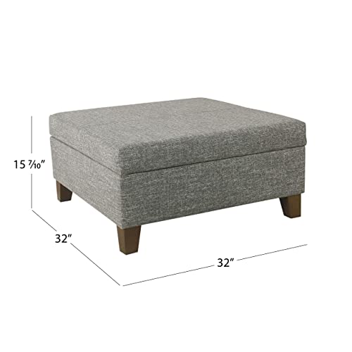 Homepop VIP Shopping | Luxury Square Ottoman with Storage