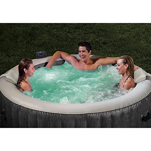 Intex Greywood Deluxe Outdoor Inflatable Hot Tub Spa