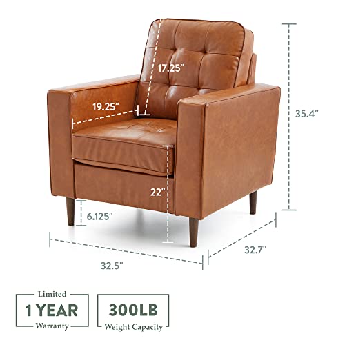 Edenbrook Lynnwood Upholstered Accent Chair - Mid-Century Modern