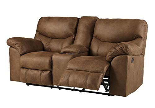 Ashley Signature Design Boxberg Reclining Loveseat VIP Console